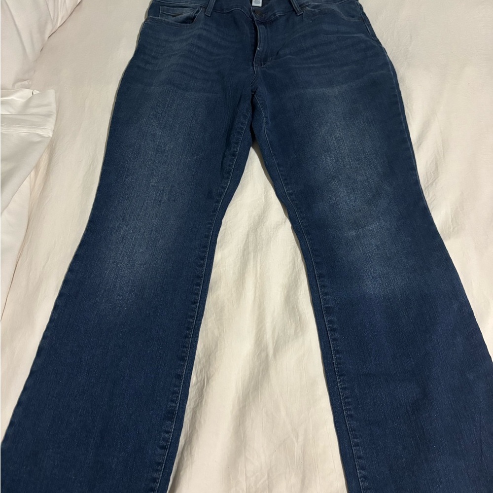 Nine West Dark Blue Straight Leg Jeans